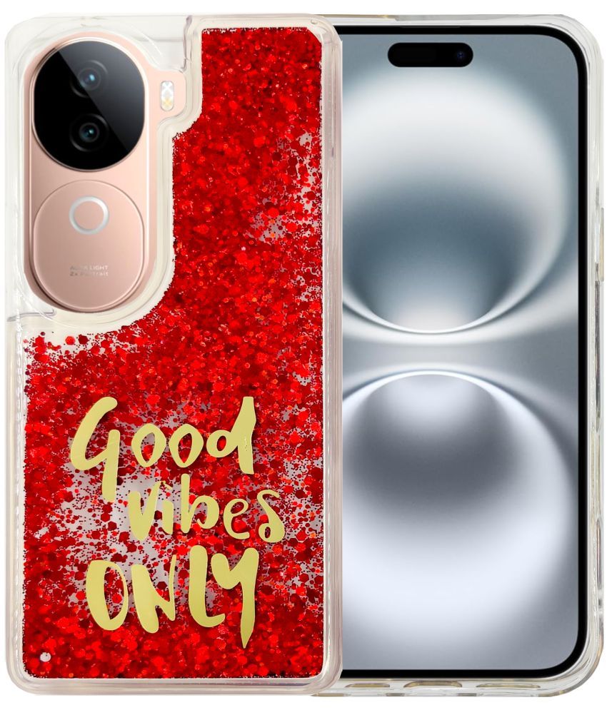     			Shining Stars Red Printed Back Cover Silicon Compatible For Vivo V40E 5G ( Pack of 1 )