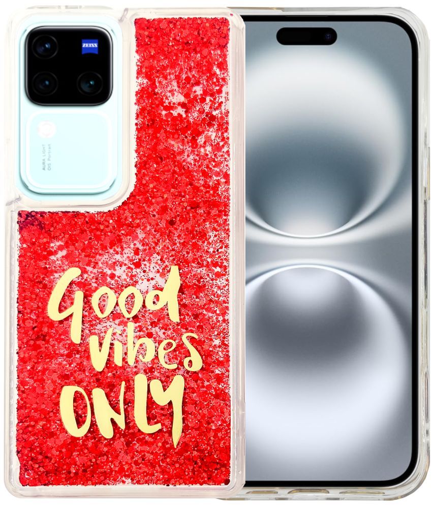     			Shining Stars Red Printed Back Cover Silicon Compatible For Vivo V30 Pro 5G ( Pack of 1 )