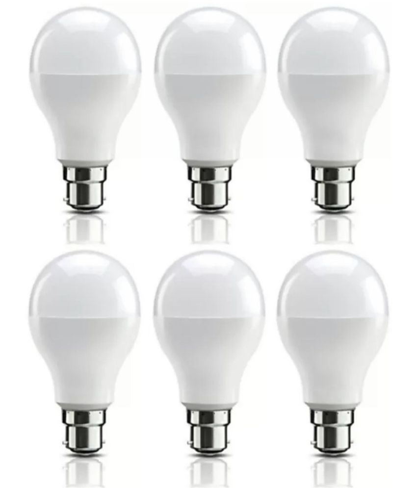     			Spark World 9W Natural White LED Bulb ( Pack of 6 )