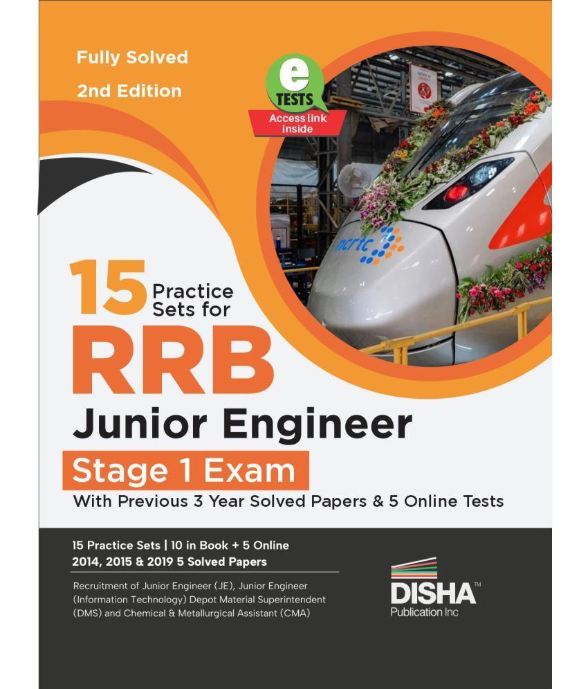     			15 Practice Sets for RRB Junior Engineer Stage 1 Exam with Previous 3 Year Solved Papers & 5 Online Tests 2nd Edition