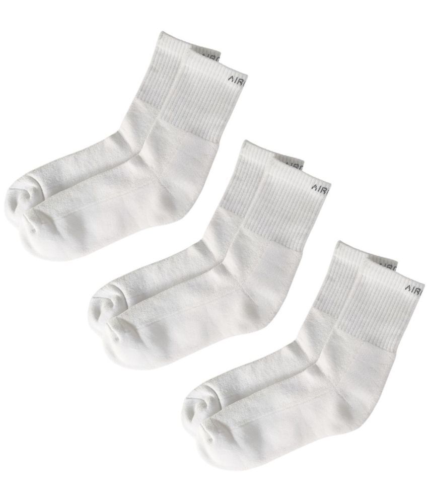     			AIR GARB Pack of 3 Men's Cotton Mid Length Socks ( Multicolor )