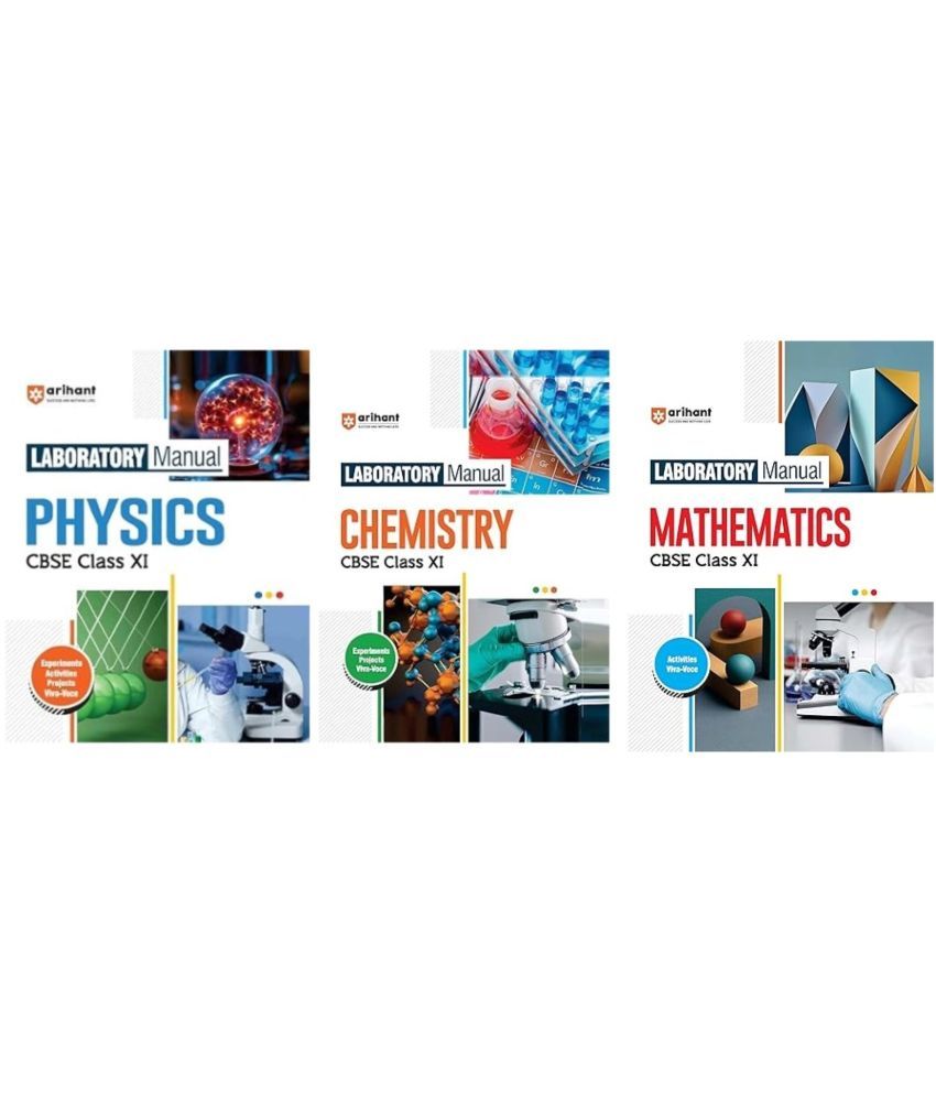     			Arihant Laboratory Manual Physics, Chemistry & Mathematics CBSE Class - XI 2025 EXAM