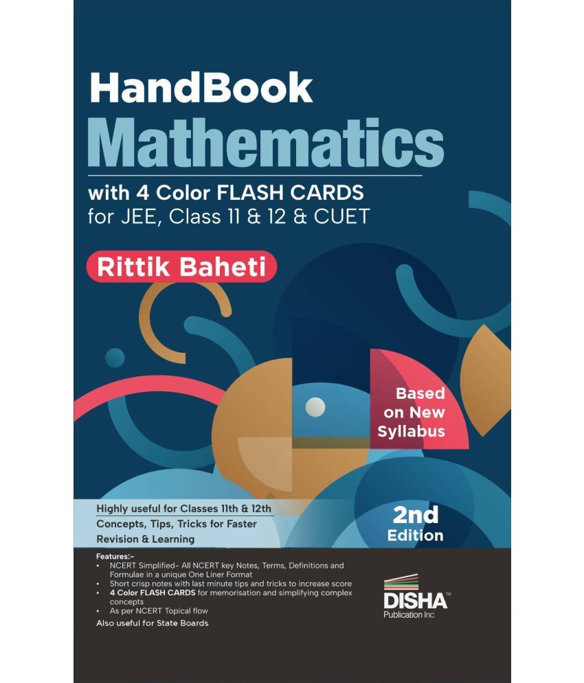     			HandBook of Mathematics with Flash Cards for JEE, CBSE Class 11 & 12 & CUET 2nd Edition | Complete NCERT in One Liner Format | Engineering, CBSE XI &