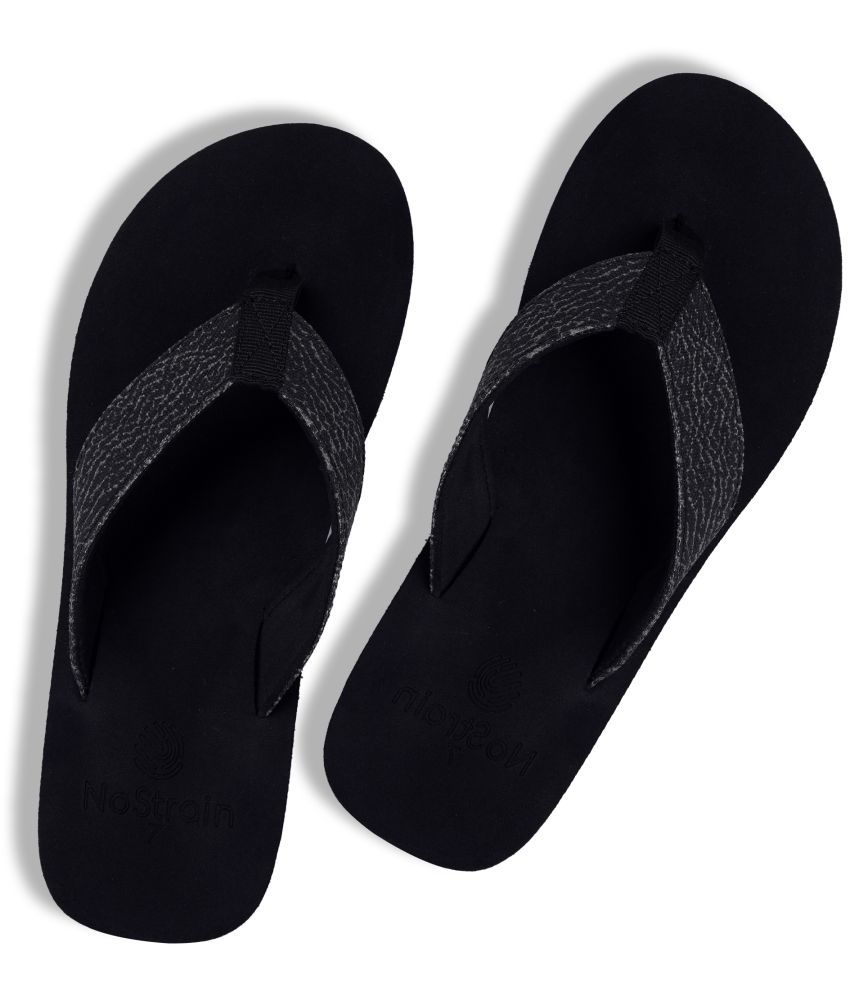     			NoStrain Black Men's Daily Slipper