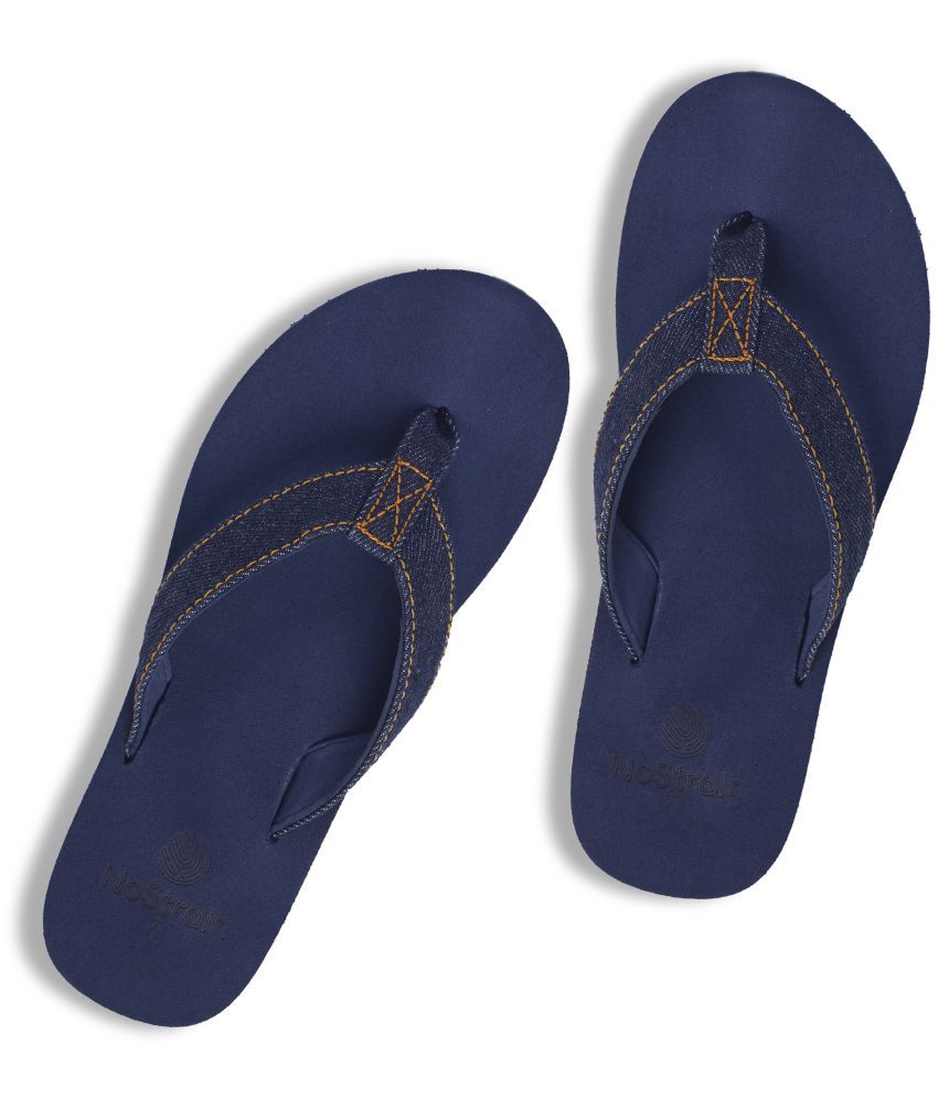     			NoStrain Navy Men's Daily Slipper