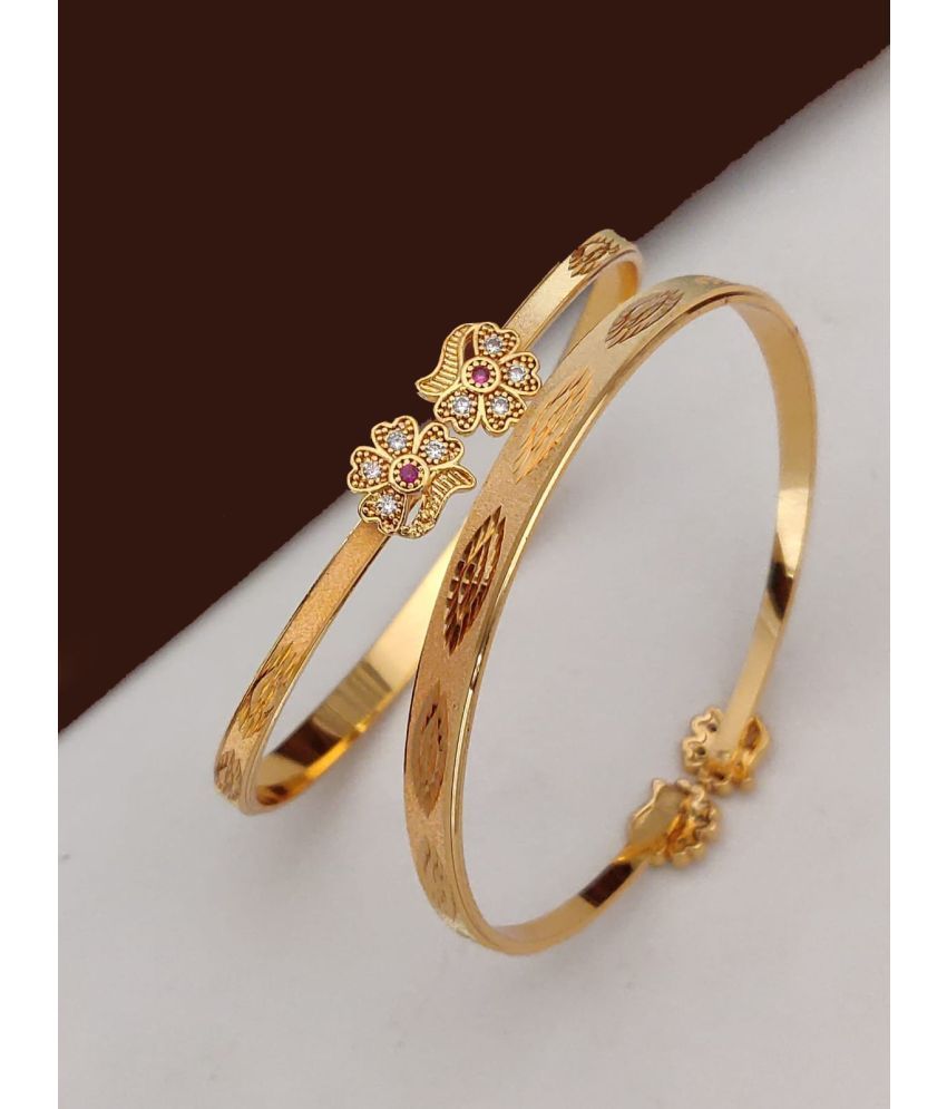     			Rhosyn Gold Bangle Set ( Pack of 1 )