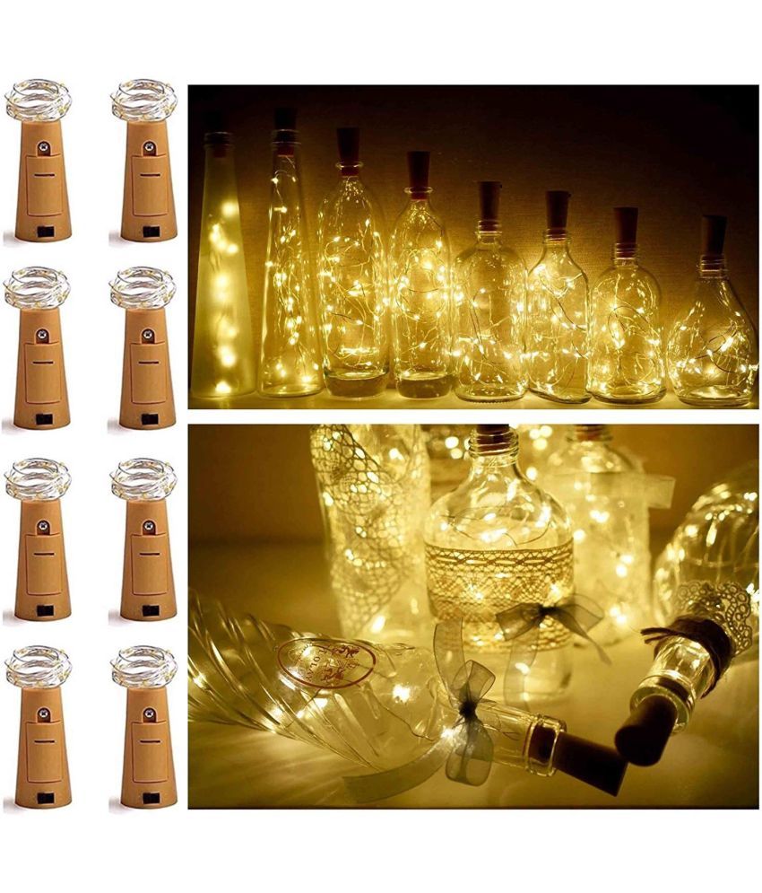     			Spark World Gold 2Mtr Cork light ( Pack of 8 )