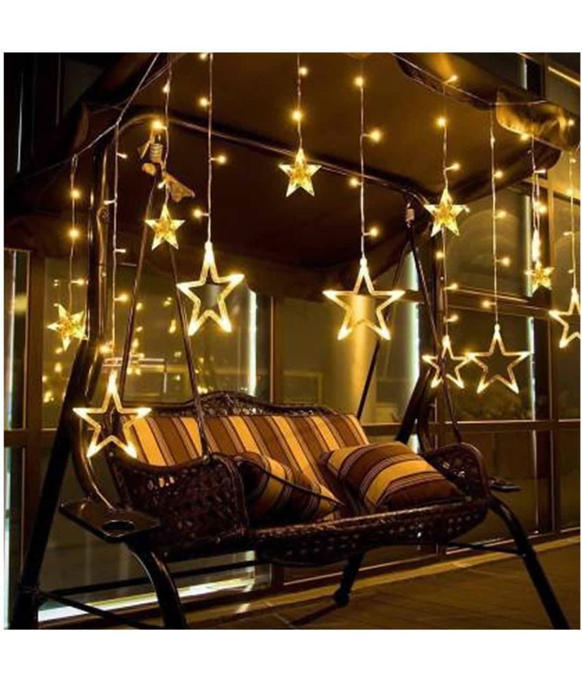     			Spark World Gold 3M Curtain String Light ( Pack of 1 )