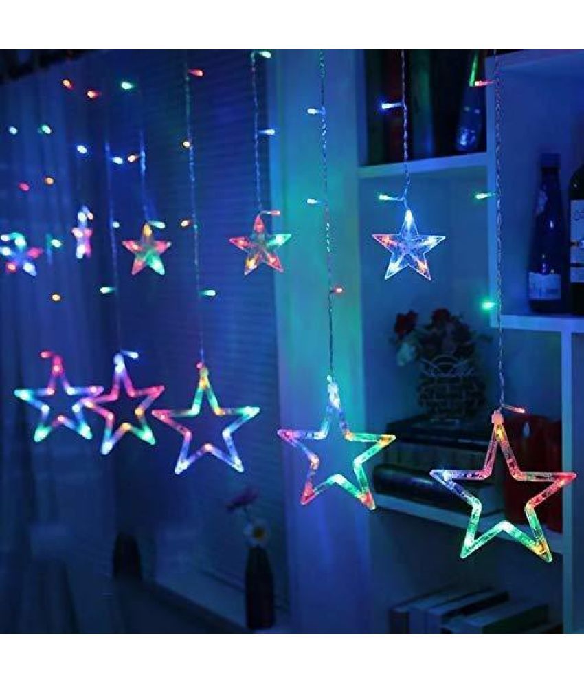     			Spark World Multicolor 3M Curtain String Light ( Pack of 1 )