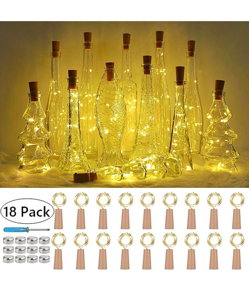     			Spark World White 2Mtr Cork light ( Pack of 18 )