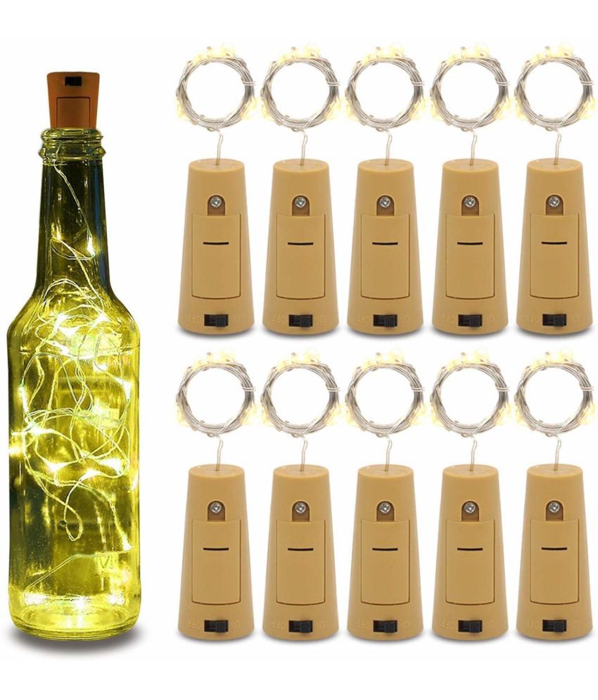     			Spark World Yellow 2Mtr Cork light ( Pack of 10 )