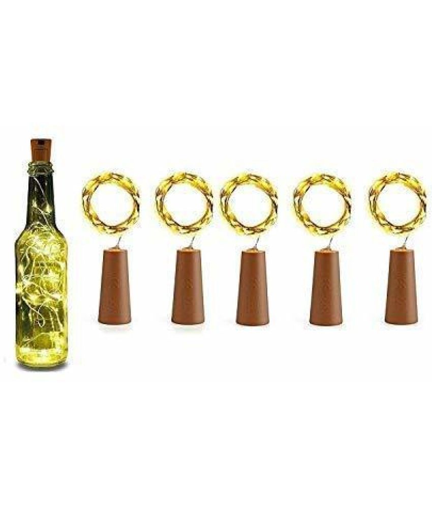     			Spark World Yellow 2Mtr Cork light ( Pack of 5 )