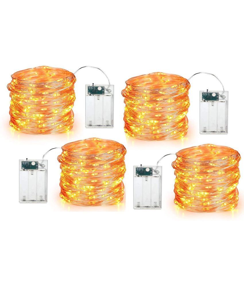     			Spark World Yellow 3M String Light ( Pack of 4 )