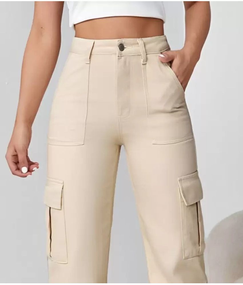     			Westchic Pack of 1 Lycra Baggy Women's Casual Pants ( Beige )