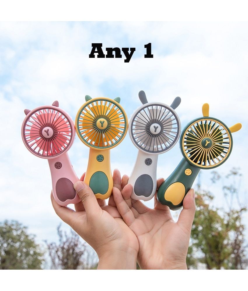     			3MADS ANY1 Cute Cartoon Animal Rechargeable Handheld Mini USB Fan