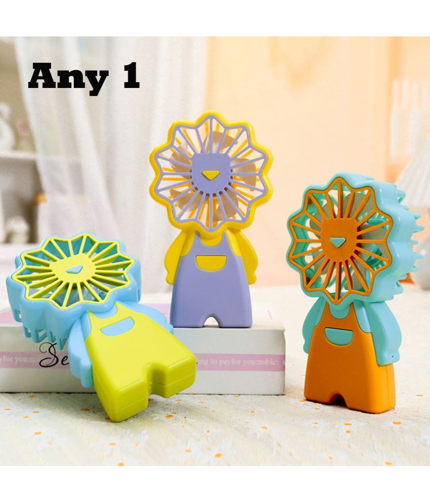     			3MADS ANY1 flower shape Rechargeable Handheld and Desktop Mini USB Fan