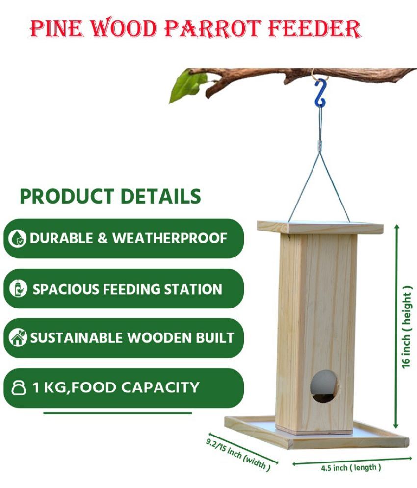     			Amijivdaya Bird Feeder Yellow W