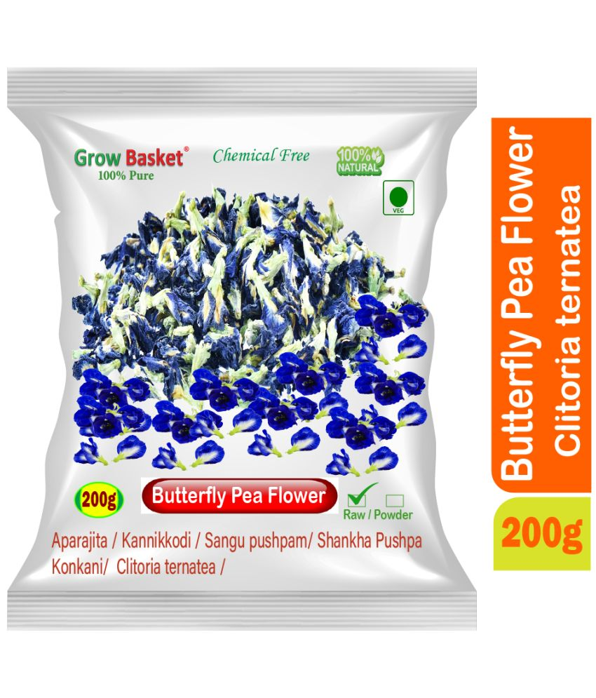     			Grow Basket Dried Butterfly Pea Flower Tea Loose Leaf 200 gm