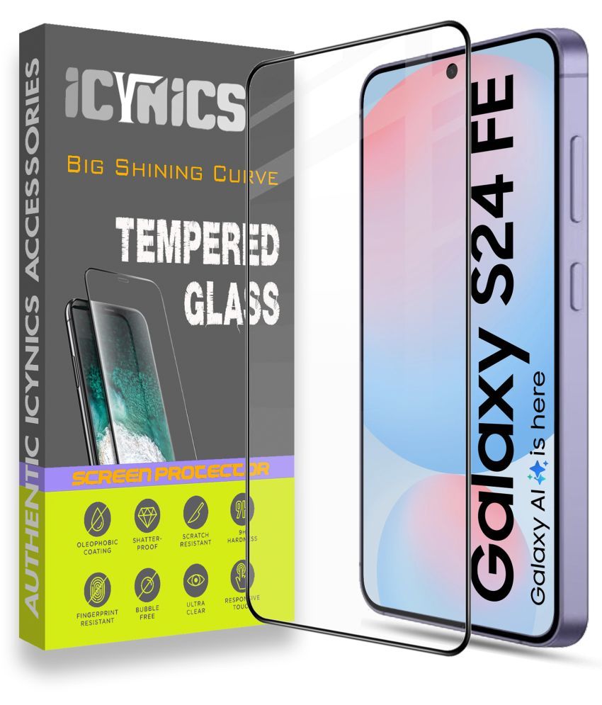     			Icynics Tempered Glass Compatible For Samsung Galaxy S24 Fe 5G ( Pack of 1 )