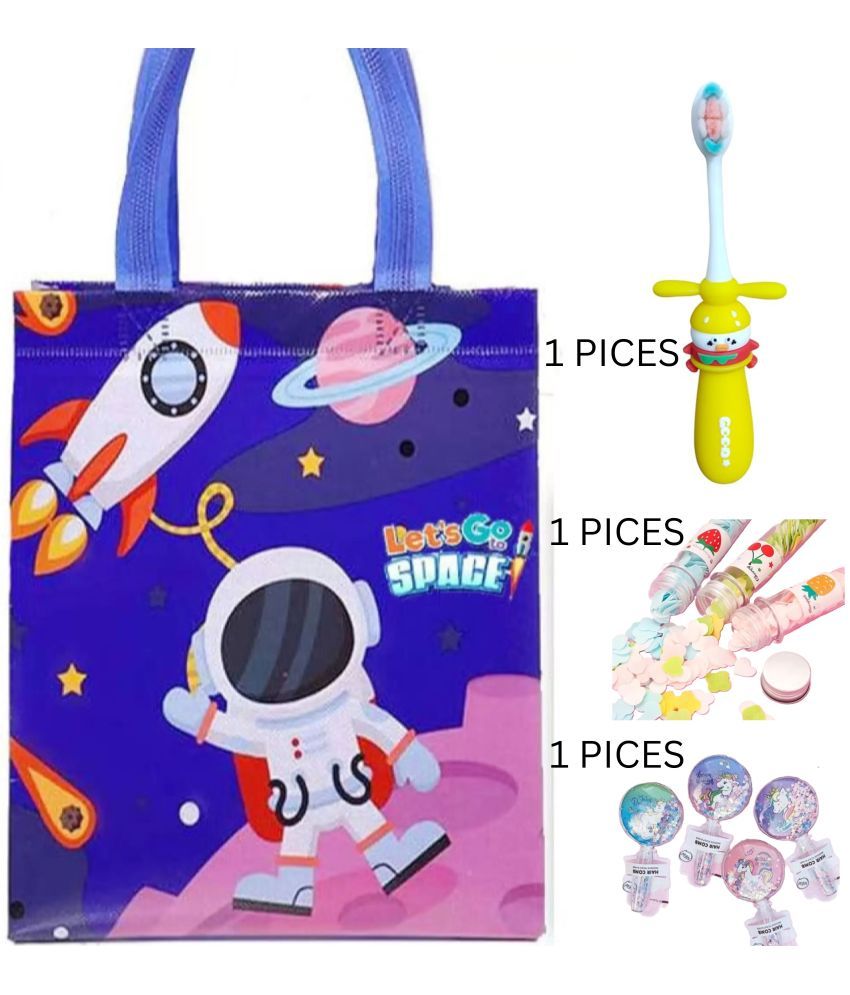     			Kalra Magic Diwali Hamper Return Gift 1Ps Carry Bag 1Ps Kids Brush 3Ps Bottle Soap 1 Ps Hair Combs (Combo-3)