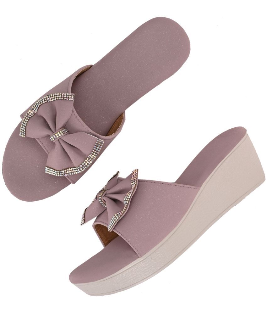     			Ravis Purple Women's Flats