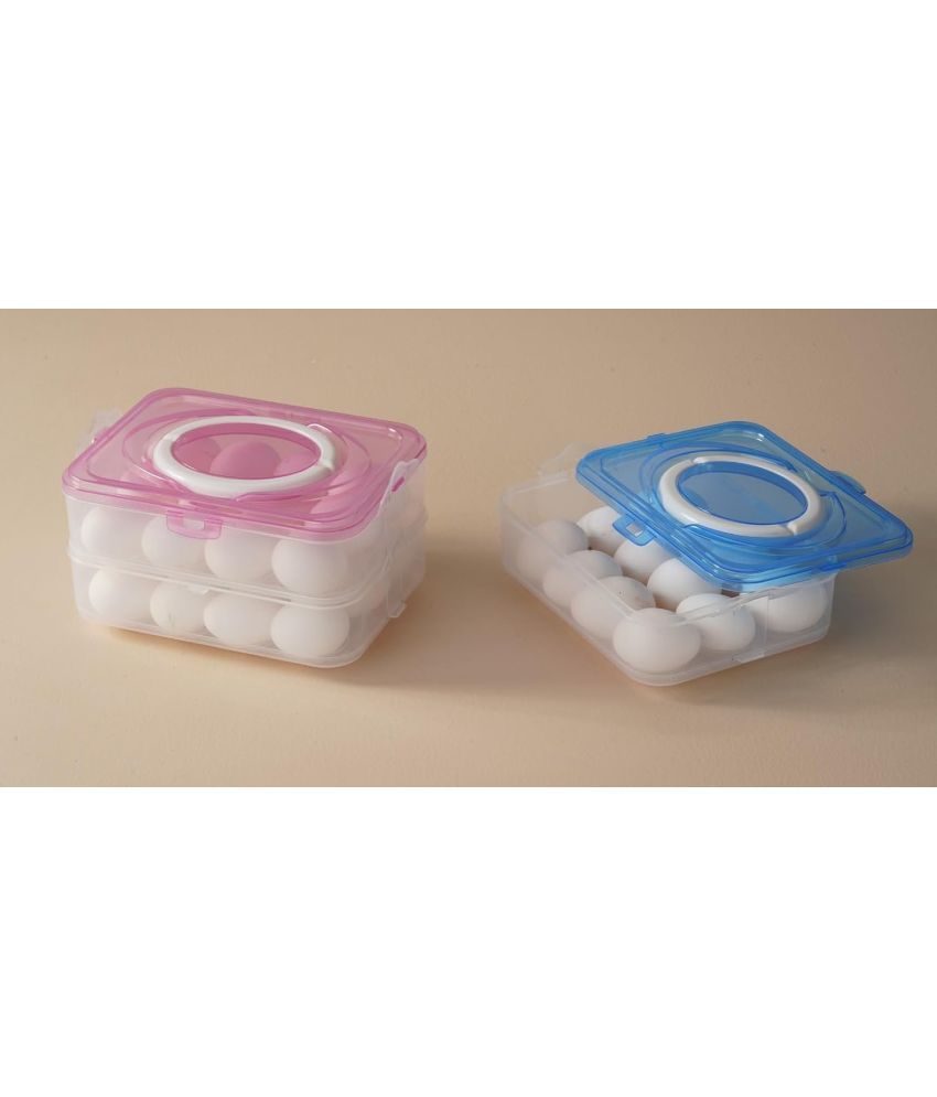     			Stysol Egg Container Plastic White Egg Container ( Set of 1 )