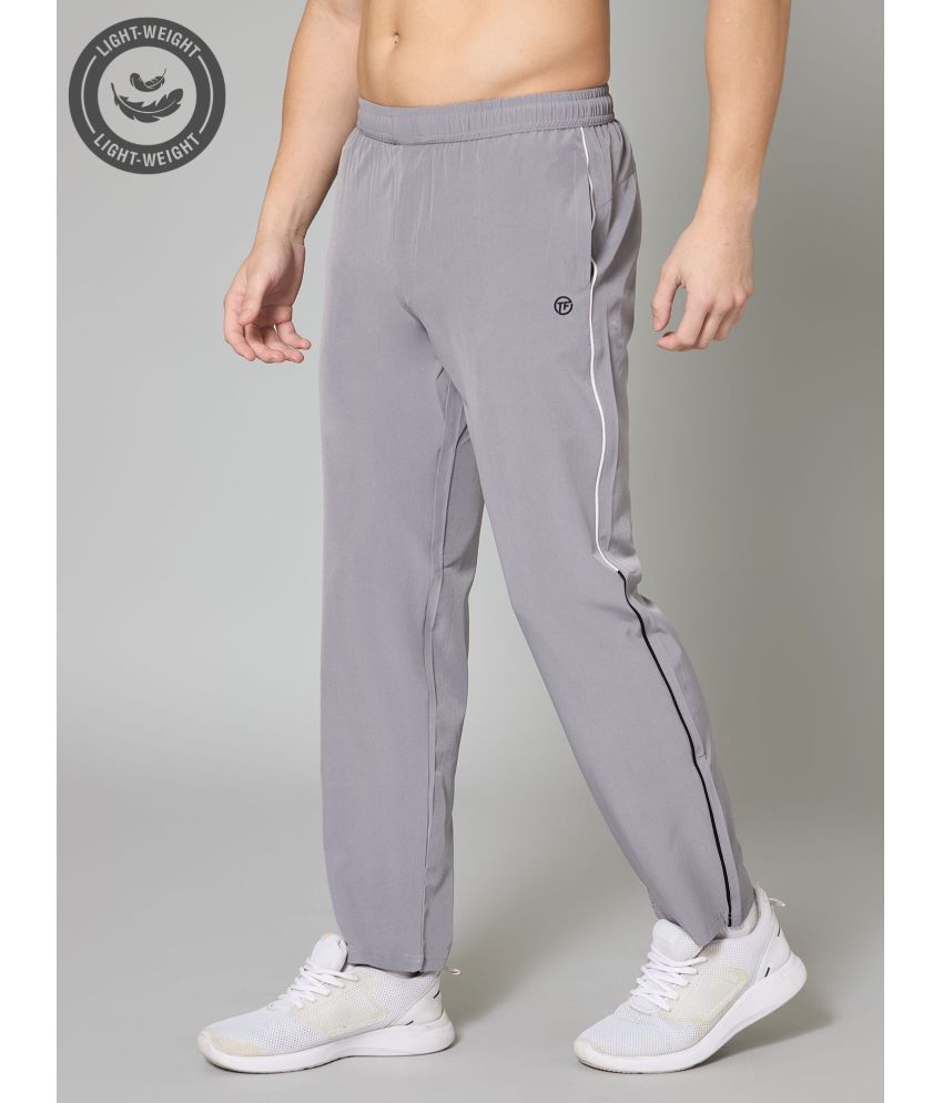     			Turnfit Grey Polyester Men's Sports Trackpants ( Pack of 1 )