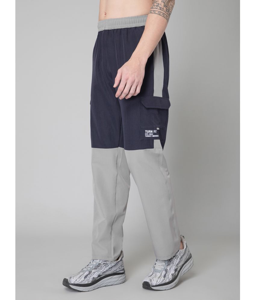     			Turnfit Navy Blue Polyester Men's Sports Trackpants ( Pack of 1 )