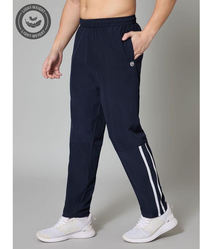     			Turnfit Navy Blue Polyester Men's Sports Trackpants ( Pack of 1 )