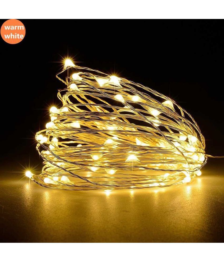     			ZESTRUM Gold 10 Mtr String Light ( Pack of 1 )