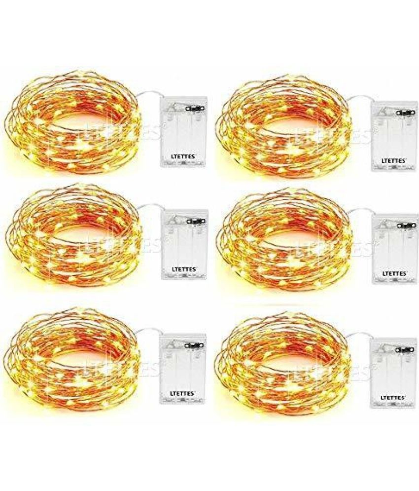     			ZESTRUM Yellow 3M String Light ( Pack of 6 )