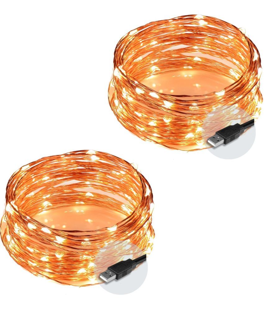     			ZESTRUM Yellow 5M String Light ( Pack of 2 )