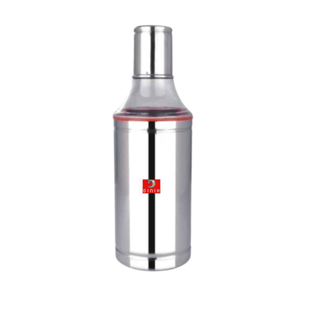     			Dinix Stainless Steel Oil Dispenser 1 Litre | Pack of 1 | Leak-Proof, BPA-Free Oil Container for Cooking Oils & Vinegar | Durable Kitchen Accessory for Pouring & Storage 1000ml | Oil Dispenser