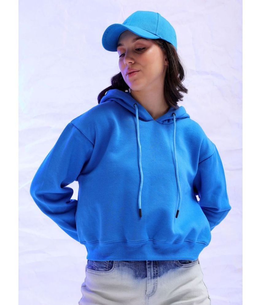     			Freehand Polyester Women's Hooded Sweatshirt ( Blue )