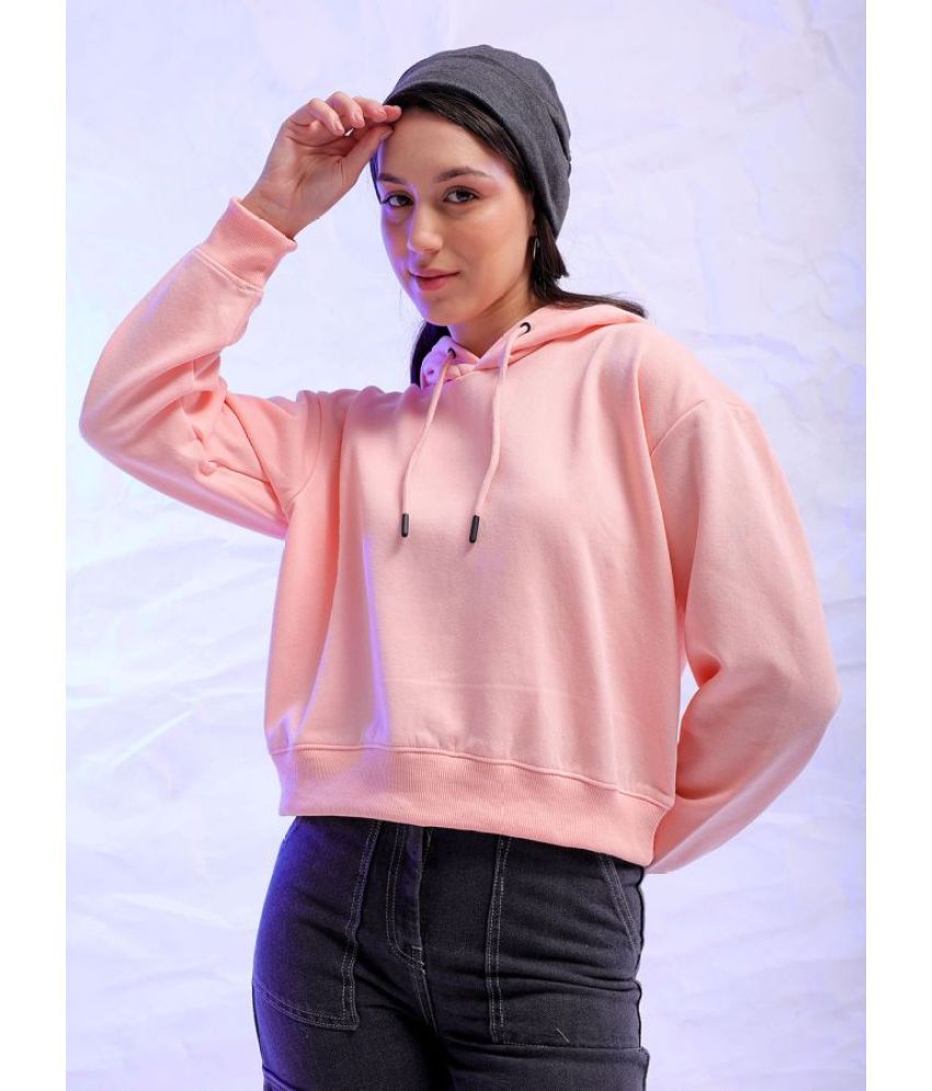     			Freehand Polyester Women's Hooded Sweatshirt ( Pink )