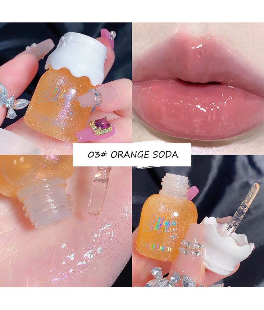     			GEGE BEAR Orange Glossy Lip Gloss 10