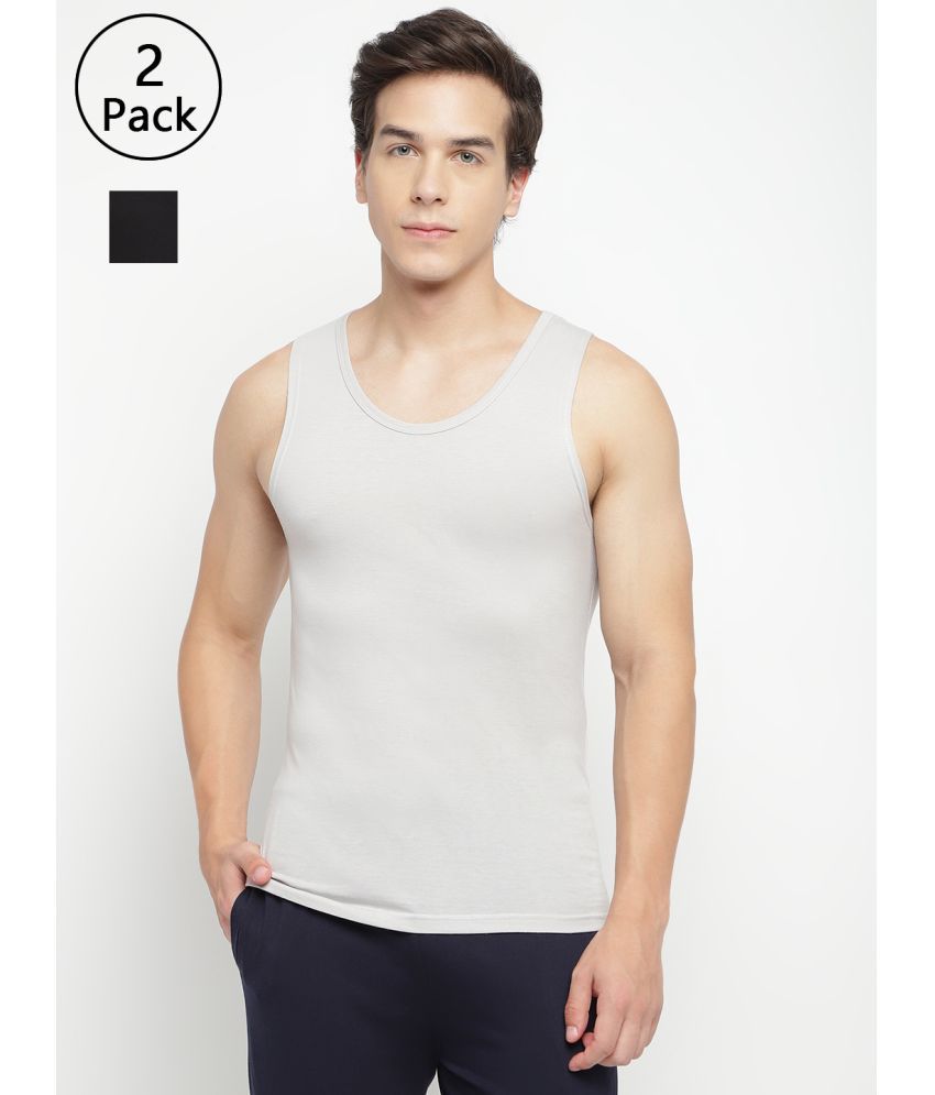     			La Intimo Pack of 2 Cotton Tank For Men ( Multicolor6 )