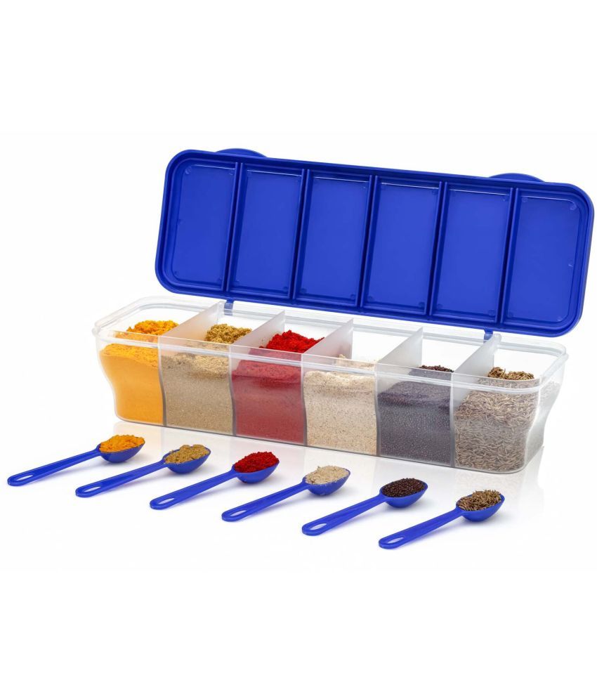     			MAGICSPOON Masala Container Plastic Blue Spice Container ( Set of 1 )