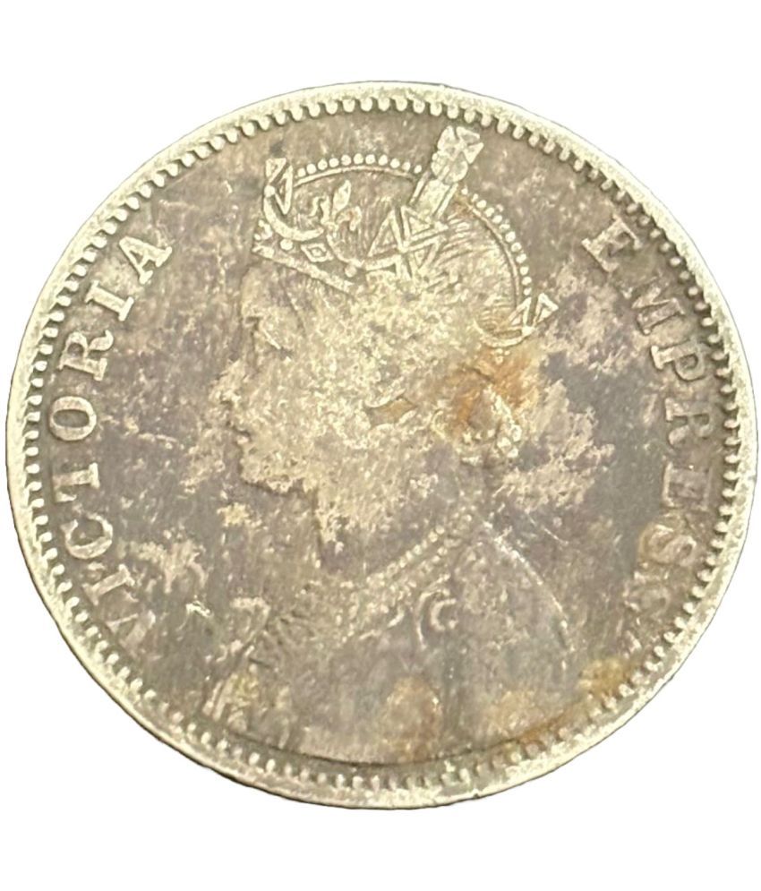     			Most Rare 1901 Silver One Rupee Victoria Empress British India Coin