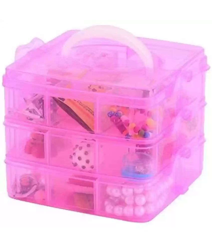     			Stysol Jewelry Organiser Box with 18 Grids Partitions Storage Boxes Storage Box, Vanity box Jewelry Box,  Box