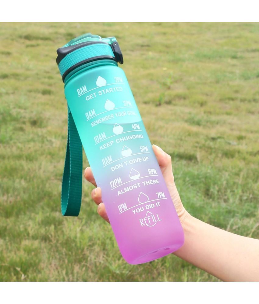     			Stysol Motivational Time Marker Multicolour Plastic Water Bottle 1000 mL ( Set of 1 )