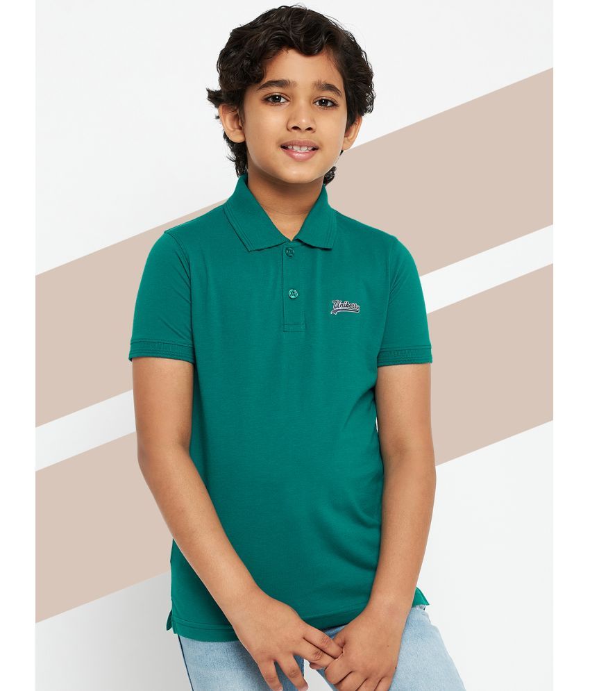     			UNIBERRY Pack of 1 Boys Cotton Blend Polo T-Shirt ( Teal )