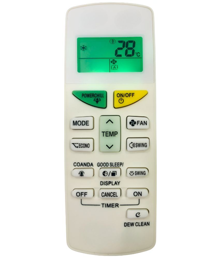     			Upix 132L with Backlight AC Remote Compatible with Daikin AC