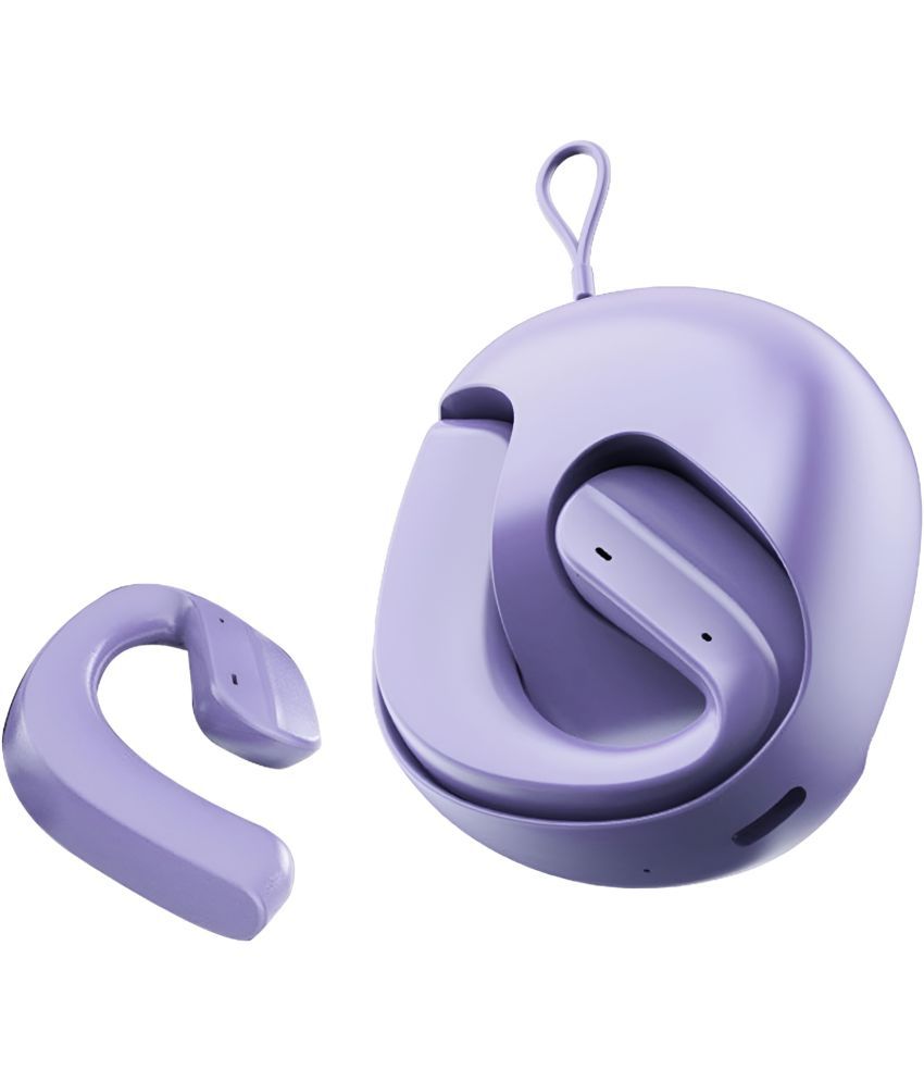     			VEhop H585 OWS OPEN EAR Bluetooth True Wireless (TWS) On Ear 30 Hours Playback Comfirtable in ear fit IPX4(Splash & Sweat Proof) Purple