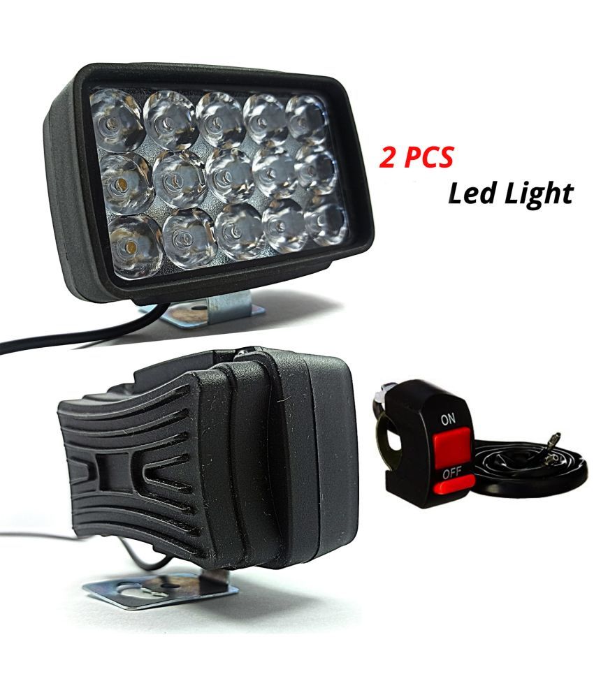     			15 LED Bike Fog Lights – Waterproof Headlights for Universal Cars & Bikes Bike Headlight Mount