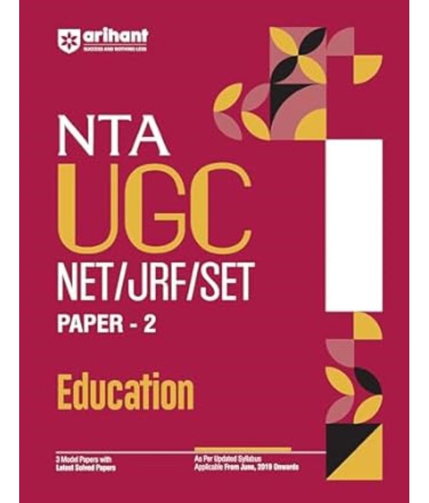     			Arihant 2025 EDITION NTA UGC NET/ JRF/ SET PAPER-2 Education As per updated syllabus 3 Model Papers with latest solved papers