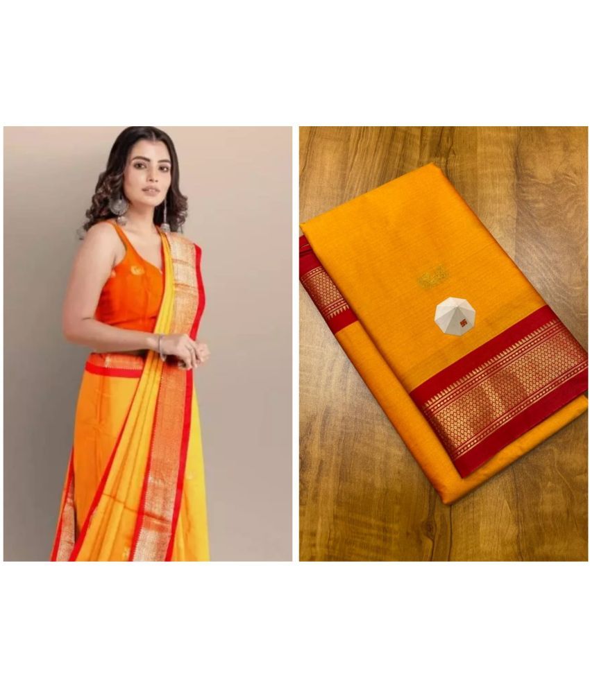     			FAB SILK Cotton Silk Embellished Saree With Blouse Piece ( Multicolor11 , Pack of 1 )