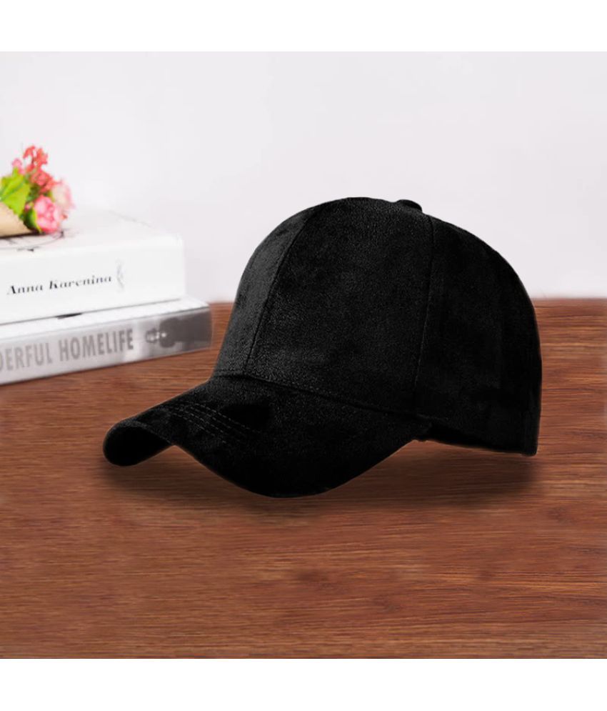     			Alamos Pack of 1 Suede Men's Cap ( Black )