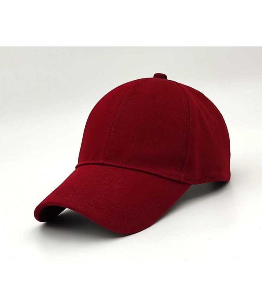     			Alamos Pack of 1 cotton Men's Cap ( Maroon )