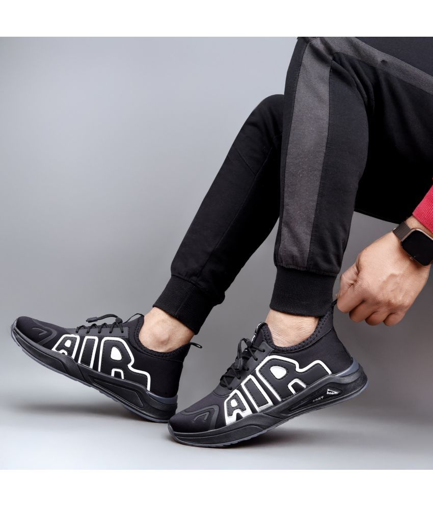     			HASTEN Walking Running Sneakers Black Men's Lifestyle Shoes